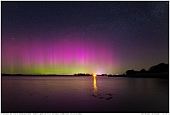 Northern Lights - Northern Lights over Arnis in Northern Germany