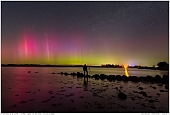 Northern Lights - Northern Lights over the Schlei in Germany
